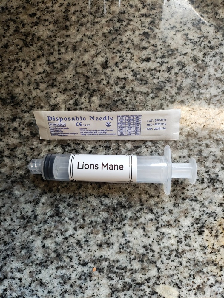 10 ML Lions Mane mushroom liquid culture