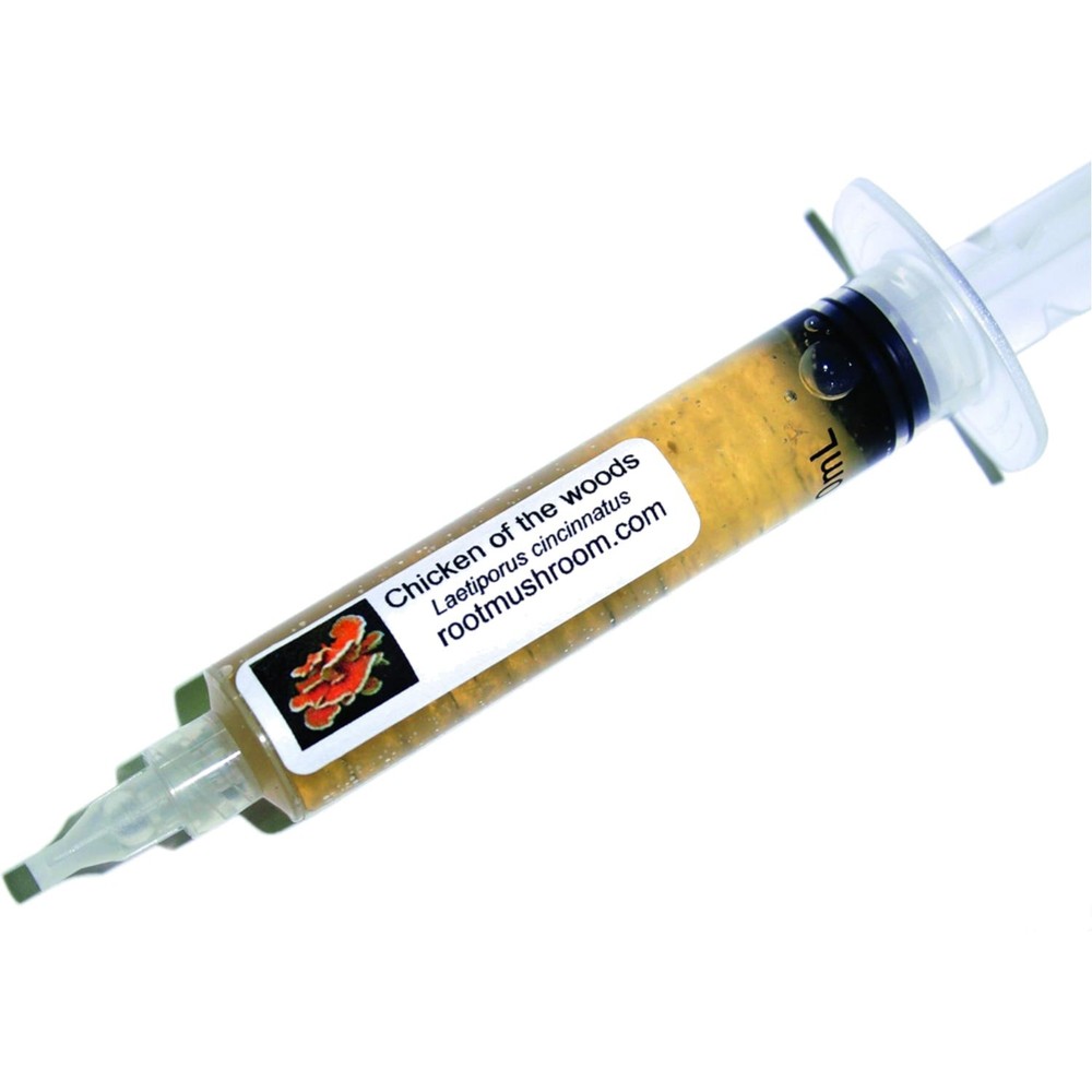 10cc Active Mycelium Liquid Culture - 30 Clean Chicken of The Woods Cultures