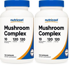 Nutricost Mushroom Complex Supplement 120 Capsules for 120 Count (Pack of 2)