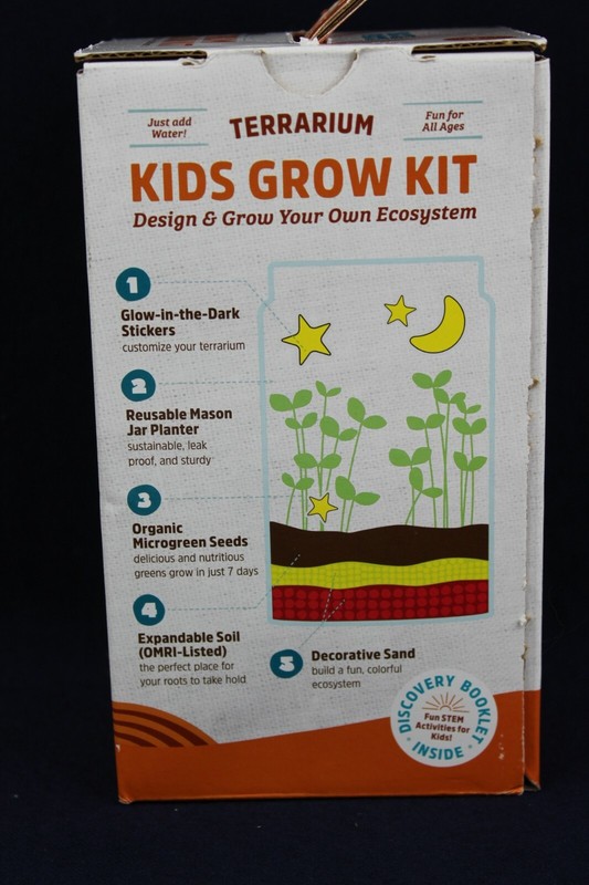 Terrarium Mason Jar Kids Grow Kit Ecosystem by Back to the Roots ** New in Box gallery