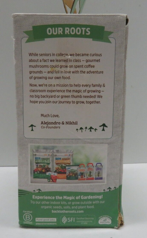Back To The Roots Organic Mini Pearl Oyster Mushroom Grow Kit gallery