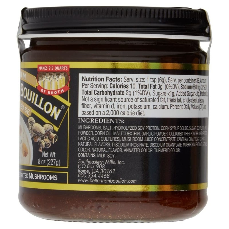 Gourmet Mushroom Base - 8 OZ Jar for Rich Soups and Marinades, 9.5 Quarts Yield gallery