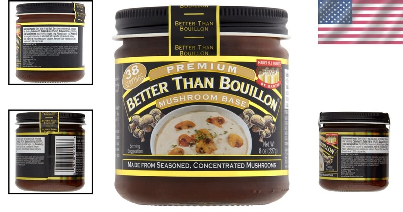 Gourmet Mushroom Base - 8 OZ Jar for Rich Soups and Marinades, 9.5 Quarts Yield gallery