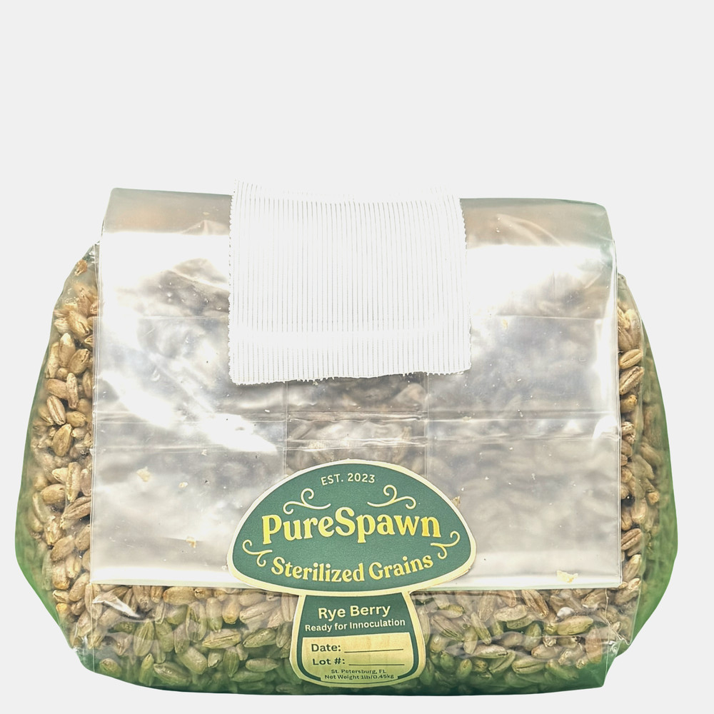 (4 Pack) Rye Spawn Bags - Sterile Grains for Mushroom Cultivation (dung-loving)