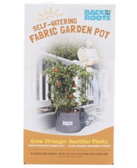 Back to the Roots Charcoal Grey Self-Watering Fabric Garden Pot