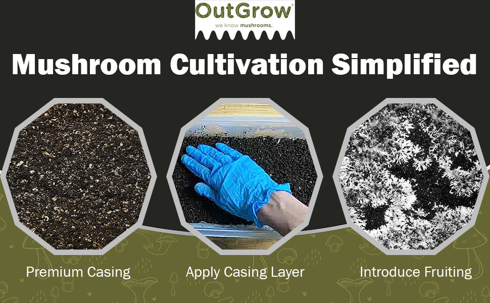 Mushroom Substrate Casing Soil (1 Pound Bag) gallery