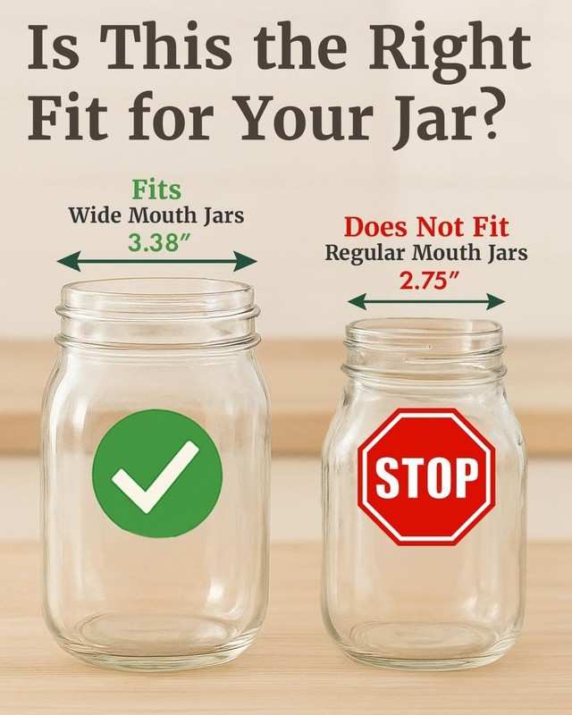 Sprouts Growing Kit for Wide Mouth Mason Jars, Set of 2 Sprouting Lids for Or... gallery