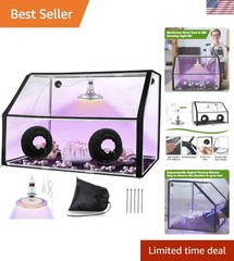 Mushroom Grow Tent with LED Grow Light Kit – 30 x 20 x 20 Inch Portable Design