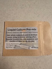 Dry Liquid Culture Pre-mix for 500ml Liquid Culture production! Discount for 6pk