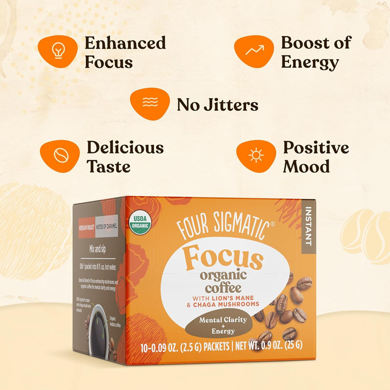 Lion's Mane Coffee Mix - Focus Boost - 3 Pack (60 Count) gallery