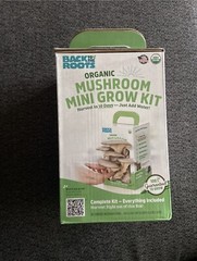 Back to the Roots Organic Mini Mushroom Grow Kit Harvest Gourmet Oyster NEW
