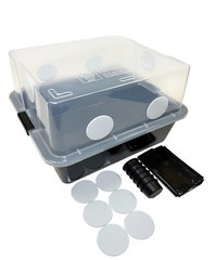 Grower’s Select 48Q Mushroom Monotub Fruiting Chamber w/ Filter Disks and Liner