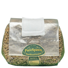 Sterilized RYE BERRY Grain Bag for Dung-Loving Mushroom Cultivation