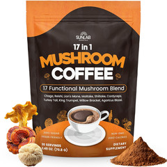 Organic Mushroom Coffee 17 Functional Mushroom Blend (Lion’s Mane, Reishi, Chaga