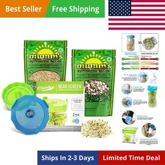 Bean Screen Sprouts Growing Kit – Sprouting Lids & Sprout Mixes Microgreens G…