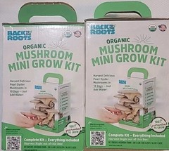 2 X Mushroom Mini Grow Kit Organic by Back to the Roots Made in USA * New in Box