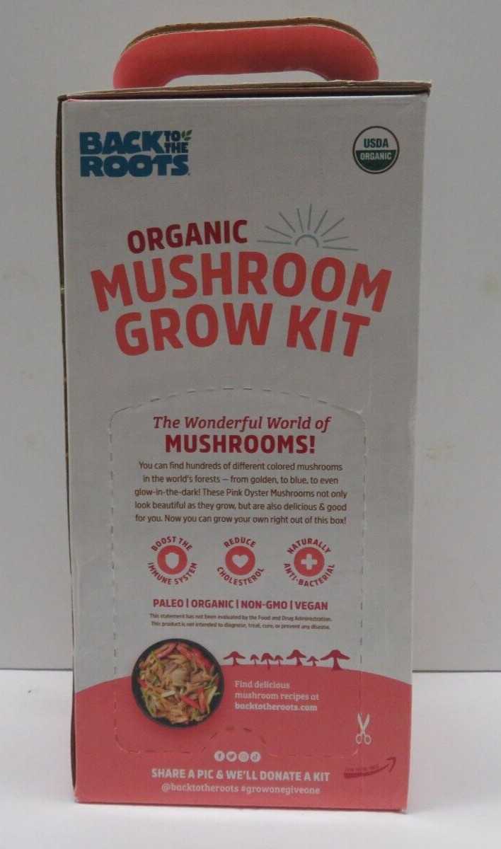 Back to the Roots Organic Pink Mushroom Grow Kit, Harvest Gourmet Mushrooms gallery