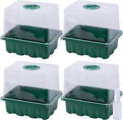 4 Pack Monotub Mushroom Grow Kit, 6.5″ X 5″ X 6.5″ Small Mushroom Fruiting Chamb