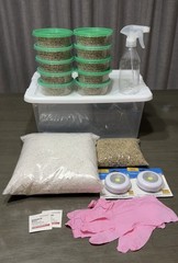 EASY Mushroom Growing Kit w/ 10 Pre-Sterilized 1/2 Pint Jars JUST ADD SPORES