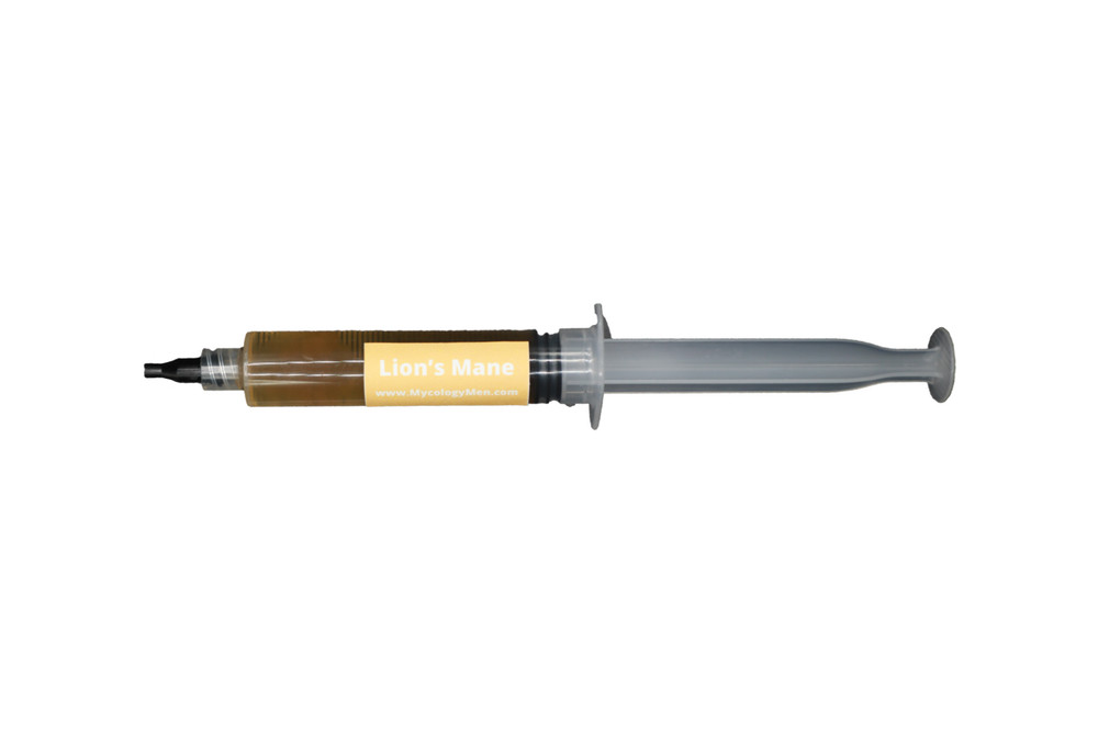 Premium Mushroom Liquid Culture Syringe | Lion's Mane (Hericium erinaceus)