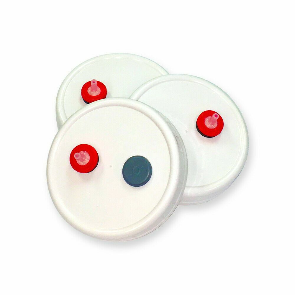 3pk Mushroom Grain Spawn Injectable Mason Jar Lid Autoclave 70mm Regular Cap gallery