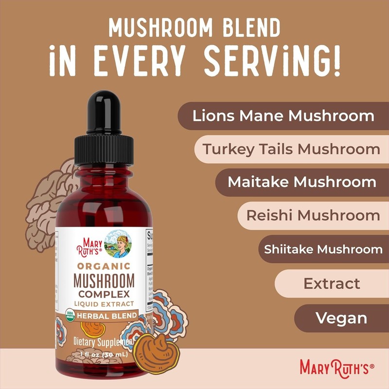 Mushroom Complex | Lion's Mane | Turkey Tail | Reishi Mushroom | Shiitake Mus... gallery